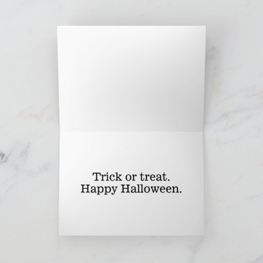 Happy Halloween Spooky Haunted Manor Kaart (Binnen)