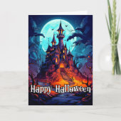 Happy Halloween | Spooky Haunted Mansion Kaart (Voorkant)