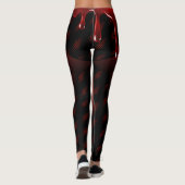 Happy Halloween Spooky Kiss Leggings (Achterkant)
