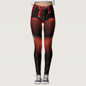 Happy Halloween Spooky Kiss Leggings (Voorkant)
