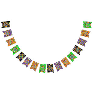 Happy Halloween Spooky Mandala Bunting Flags Vlaggetjes