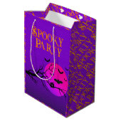Happy Halloween Spooky Medium Cadeauzakje (Achterkant Gekanteld)