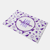 HAPPY HALLOWEEN SPOOKY  MONOGRAM DEURMAT (Schuin)