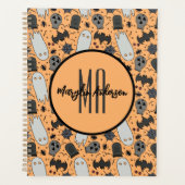 HAPPY HALLOWEEN SPOOKY MONOGRAM PLANNER (Voorkant)