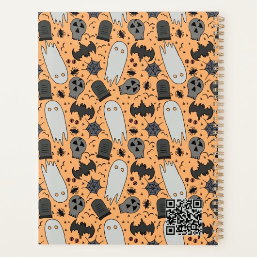 HAPPY HALLOWEEN SPOOKY MONOGRAM PLANNER (Achterkant)