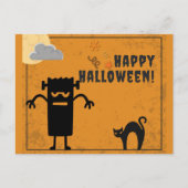 Happy Halloween Spooky Monster Briefkaart (Voorkant)