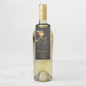 Happy Halloween Spooky Owl Monogram Party Flessenhanger (Op fles)