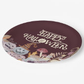 Happy Halloween Spooky Papieren Bordje (Gekanteld)