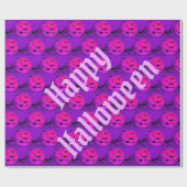 Happy Halloween Spooky Party Time Cadeaupapier (Vlak)