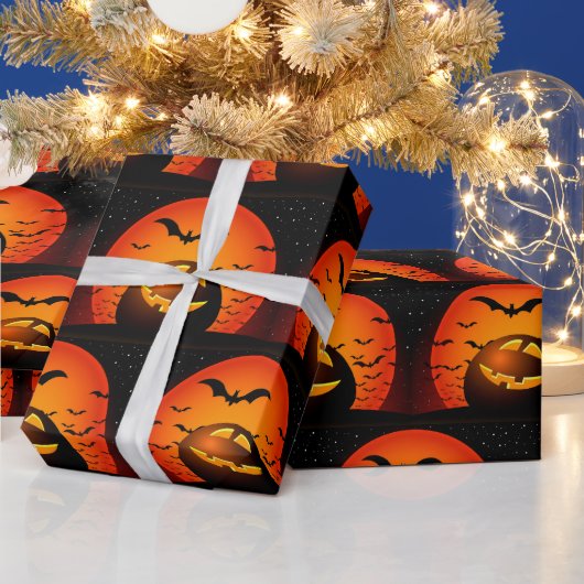 Happy Halloween Spooky Party Time Cadeaupapier (Feestdagen)