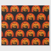 Happy Halloween Spooky Party Time Cadeaupapier (Vlak)