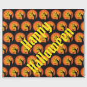 Happy Halloween Spooky Party Time Cadeaupapier (Vlak)