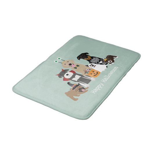 Happy Halloween Spooky Pet Costumes Badmat (Gekanteld)