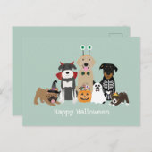 Happy Halloween Spooky Pet Costumes Briefkaart (Voorkant / Achterkant)