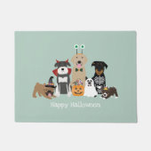 Happy Halloween Spooky Pet Costumes Deurmat (Voorkant)