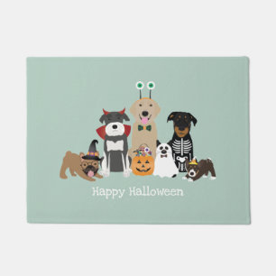 Happy Halloween Spooky Pet Costumes Deurmat