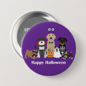 Happy Halloween Spooky Pet Costumes Ronde Button 7,6 Cm (Voorkant /achterkant)