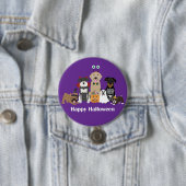 Happy Halloween Spooky Pet Costumes Ronde Button 7,6 Cm (In situ)