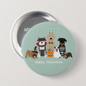 Happy Halloween Spooky Pet Costumes Ronde Button 7,6 Cm (Voorkant /achterkant)