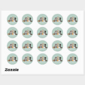 Happy Halloween Spooky Pet Costumes Ronde Sticker (Vel)