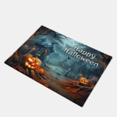 Happy Halloween | Spooky pompoenen na donker Deurmat (Schuin)