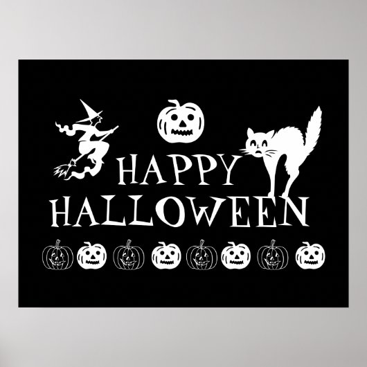 Happy Halloween spooky poster (Voorkant)