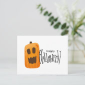 Happy Halloween Spooky Pumpkin Briefkaart (Staand voorkant)