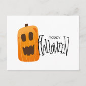 Happy Halloween Spooky Pumpkin Briefkaart (Voorkant)