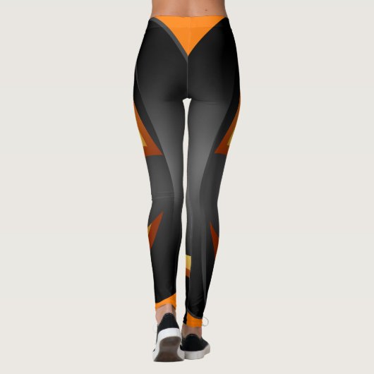 Happy Halloween Spooky Pumpkin Leggings (Achterkant)