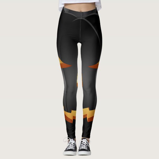 Happy Halloween Spooky Pumpkin Leggings (Voorkant)
