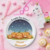 Happy Halloween Spooky Pumpkin Patch Papieren Bordje (Feest)