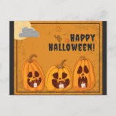 Happy Halloween Spooky Pumpkins Briefkaart (Voorkant)