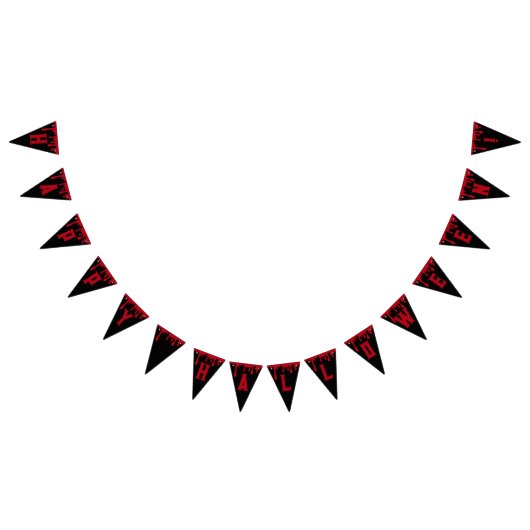 Happy Halloween Spooky Red Black Driving Blood Vlaggetjes (Alle)