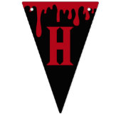 Happy Halloween Spooky Red Black Driving Blood Vlaggetjes (Eerste vlag)