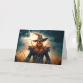 Happy Halloween Spooky Scarecrow Kaart (Voorkant)