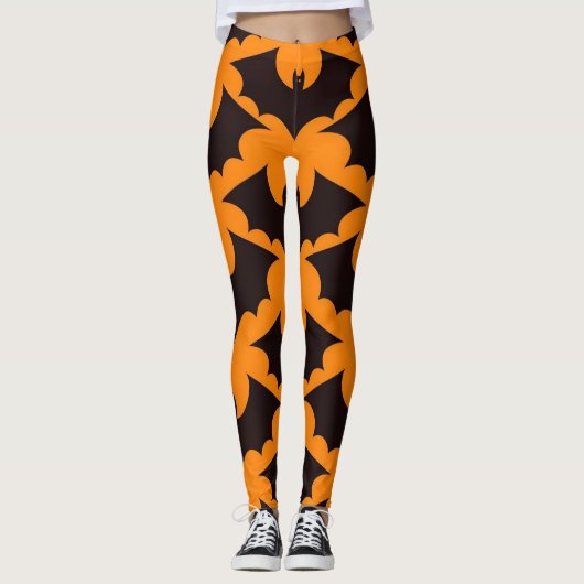 Happy Halloween Spooky Schattige & Feestelijk Hall Leggings (Voorkant)