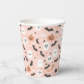 Happy Halloween Spooky Schattige & Feestelijk Hall Papieren Bekers (Voorkant)