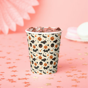 Happy Halloween Spooky Schattige & Feestelijk Hall Papieren Bekers