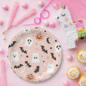 Happy Halloween Spooky Schattige & Feestelijk Hall Papieren Bordje (Feest)