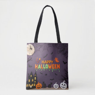 Happy Halloween Spooky & Schattigee Trick or treat Tote Bag