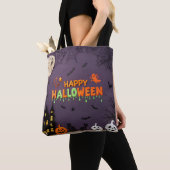 Happy Halloween Spooky & Schattigee Trick or treat Tote Bag (Dichtbij)