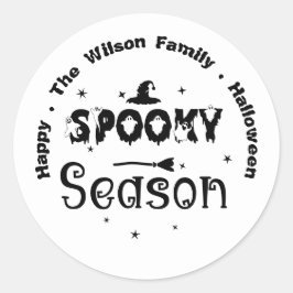 Happy Halloween Spooky Season Ronde Sticker