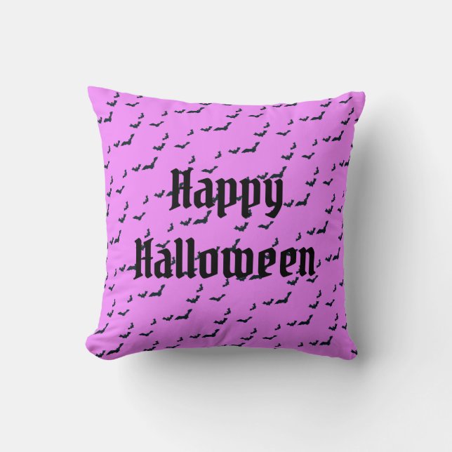 Happy Halloween Spooky Sierkussen (Voorkant)