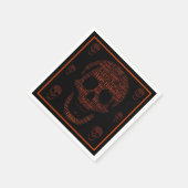 Happy Halloween Spooky Skull Servet (Hoek)