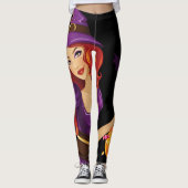 Happy Halloween Spooky Snoep Leggings (Voorkant)