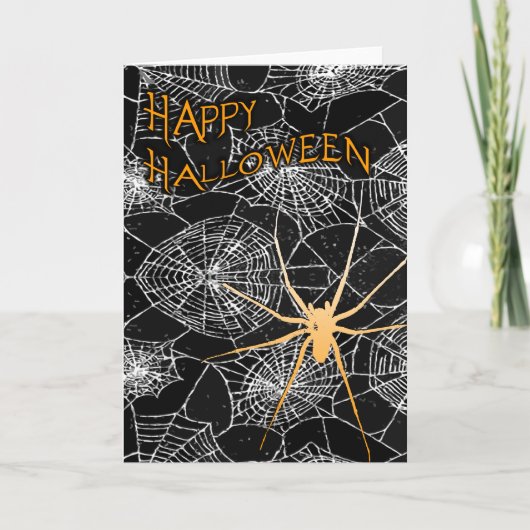 Happy Halloween : Spooky Spider : Kaart (Voorkant)