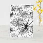 Happy Halloween : Spooky Spider : Kaart (Gele Bloem)