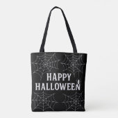 Happy Halloween Spooky Spirit Spiderwebs Tote Bag (Achterkant)