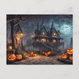Happy Halloween | Spooky spookhuis Briefkaart
