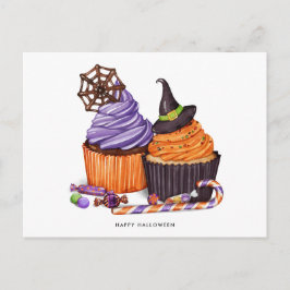 Happy Halloween Spooky Sweet Cupcake Briefkaart